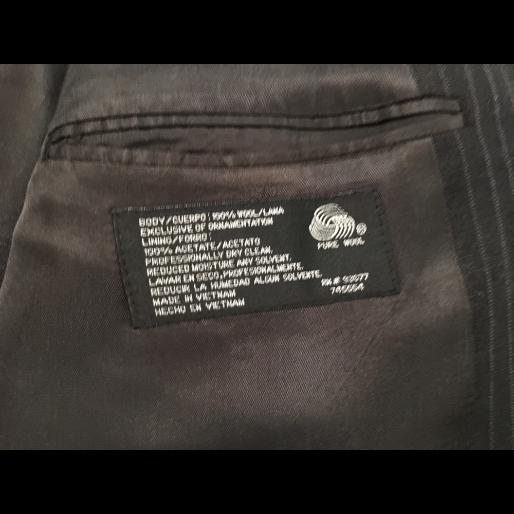 Pin stripped two button wool jacket - Picture 6 of 7